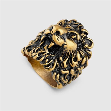 gucci lion ring dupe|female gucci lion ring.